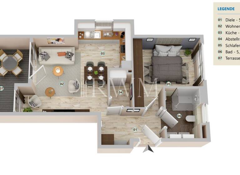 Wohnung zum Kauf - Erstbezug 399.500 € 2,5 Zimmer 57,9 m² frei ab sofort Feuerbach Stuttgart 70469