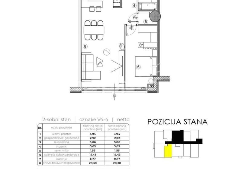Wohnung zum Kauf 186.316 € 2 Zimmer 71 m² 4. Geschoss Varazdin
