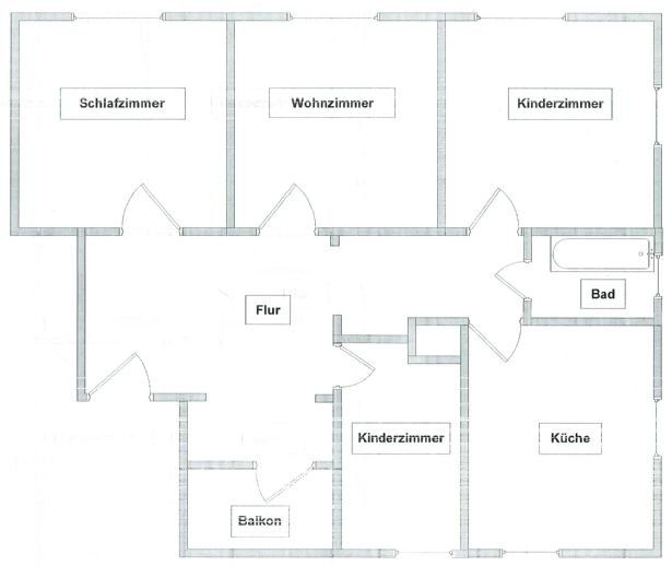 Wohnung zur Miete 465 € 4 Zimmer 91 m²<br/>Wohnfläche 1.<br/>Geschoss ab sofort<br/>Verfügbarkeit Friedrich-Ebert-Str. 1 Calbe Calbe (Saale) 39240