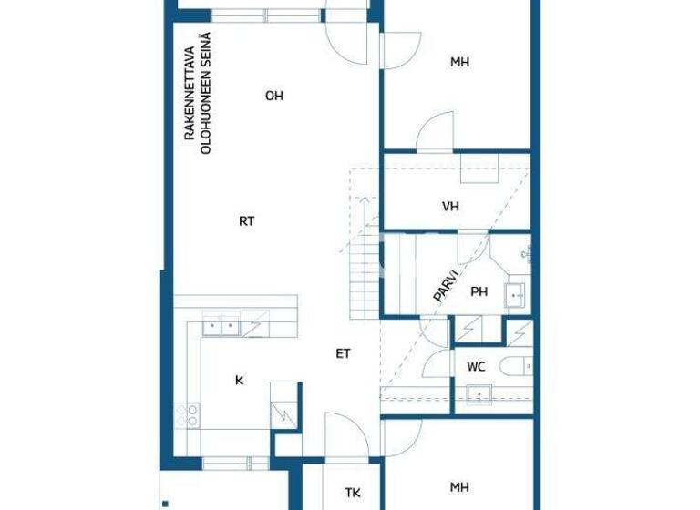 Reihenmittelhaus zum Kauf 249.500 € 3 Zimmer 82 m² 3.512 m² Grundstück Kirkkorannantie 9 Oulu 90230