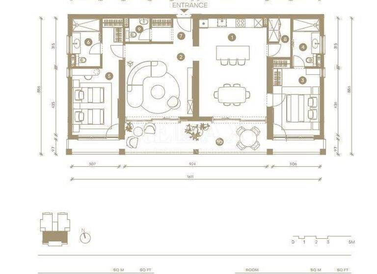 Wohnung zum Kauf 1.287.936 € 3 Zimmer 2. Geschoss Novi Vinodolski 51250