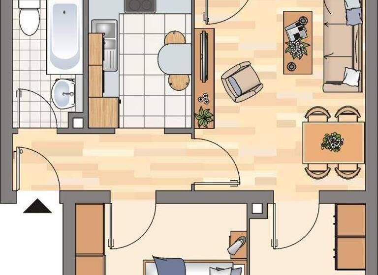 Wohnung zur Miete 469 € 3,5 Zimmer 54 m² EG frei ab 01.03.2026 Pappelweg 4 Schwerin Castrop-Rauxel 44577