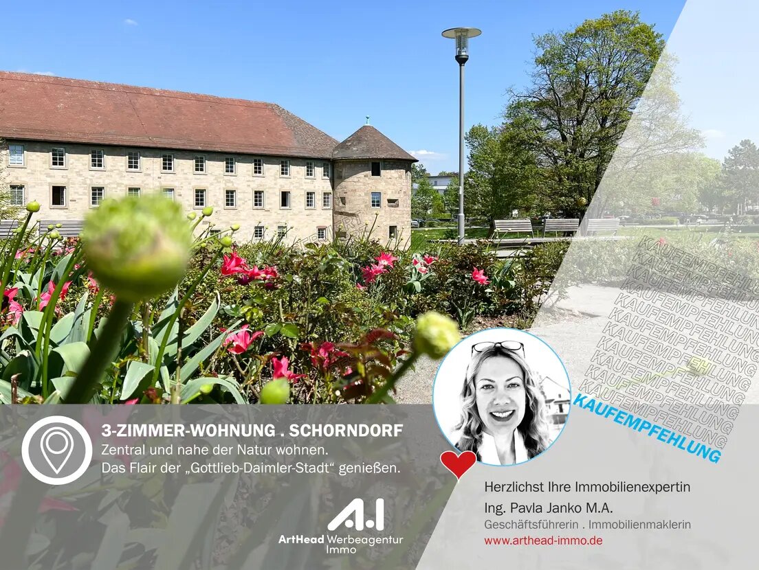 Wohnung zum Kauf 398.000 € 3 Zimmer 85 m²<br/>Wohnfläche Schorndorf - Innenstadt Schorndorf 73614