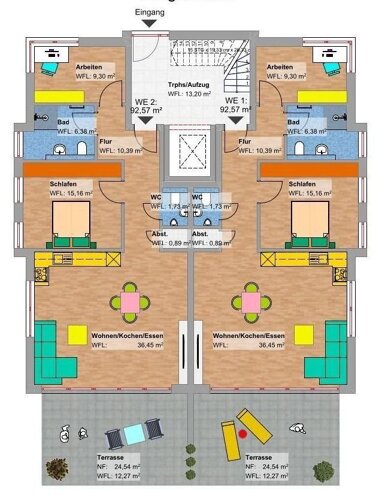 Apartment zum Kauf provisionsfrei 314.800 € 3 Zimmer 92,6 m² EG Sand Bad Emstal 34308