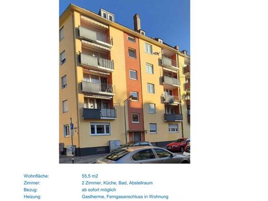 Wohnung zur Miete 800 € 2 Zimmer 55,5 m² Geschoss 4/5 frei ab 15.03.2026 Paulstraße 4 Lichtenhof Nürnberg 90459