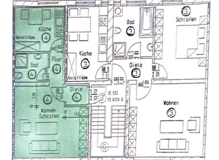 Studio zum Kauf als Kapitalanlage geeignet 129.000 € 1 Zimmer 34 m² Karl-Marx-Straße 64 Hansaviertel Rostock 18057
