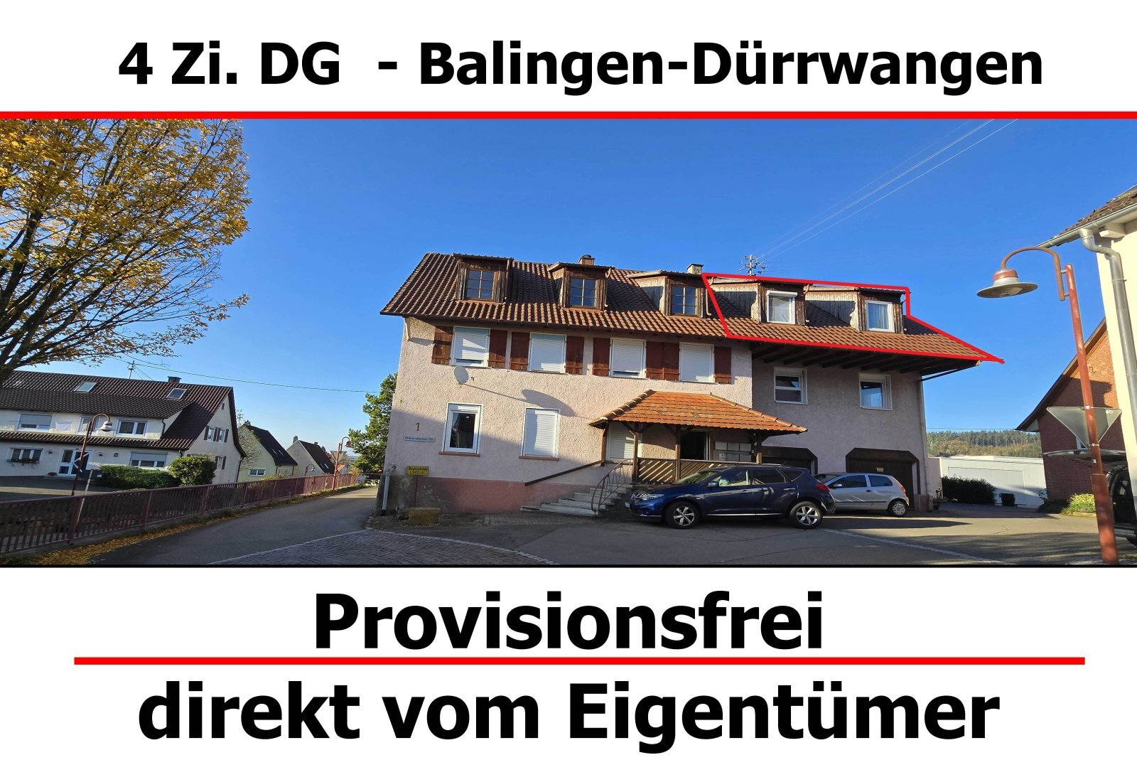 Wohnung zum Kauf provisionsfrei 126.000 € 4 Zimmer 90 m²<br/>Wohnfläche 2.<br/>Geschoss Ottmarsheimer Str. 1 Dürrwangen Balingen 72336