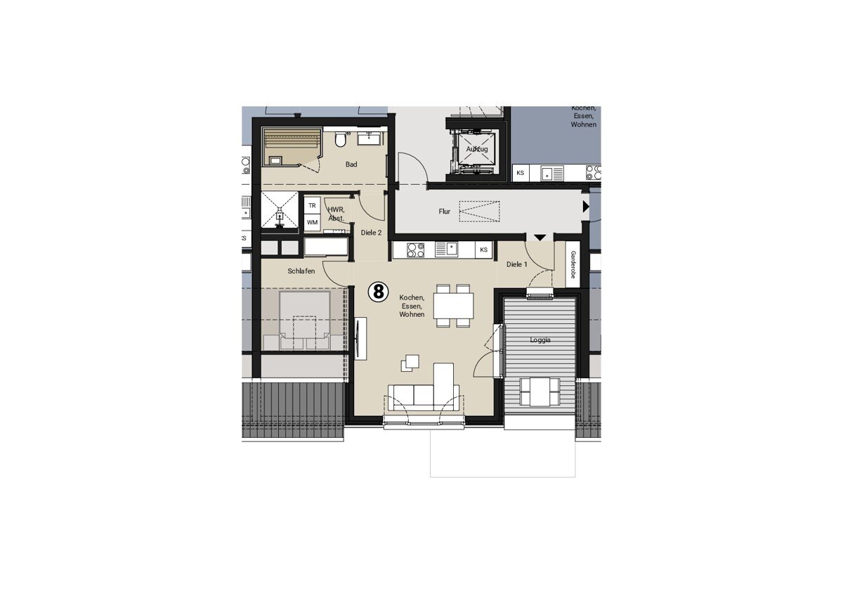 Wohnung zum Kauf 343.000 € 2 Zimmer 62,7 m²<br/>Wohnfläche Tossens Butjadingen / Tossens 26969