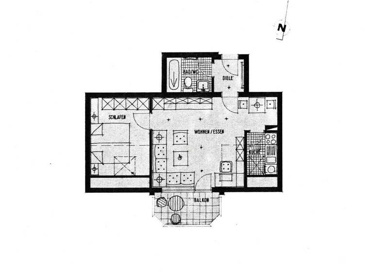 Wohnung zum Kauf 185.000 € 2 Zimmer 47,5 m² 4. Geschoss Horkheim Heilbronn / Horkheim 74081