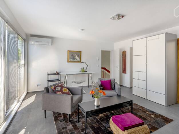 Studio zur Miete Wohnen auf Zeit 980 € 1 Zimmer 44 m² frei ab 02.04.2026 Dellviertel Duisburg 47051