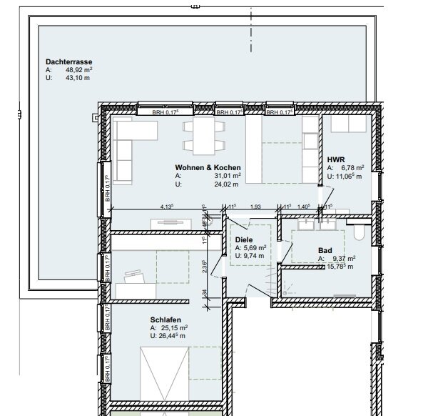 Wohnung zum Kauf provisionsfrei 319.000 € 2 Zimmer 102 m²<br/>Wohnfläche 2.<br/>Geschoss Bockhorn Bockhorn 26345