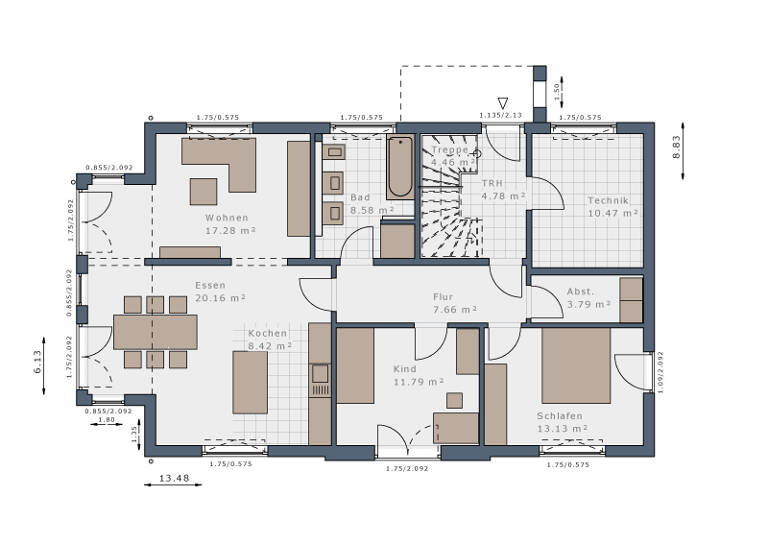 Mehrfamilienhaus zum Kauf provisionsfrei 748.800 € 6 Zimmer 196,5 m²<br/>Wohnfläche 600 m²<br/>Grundstück Ering Ering 94140