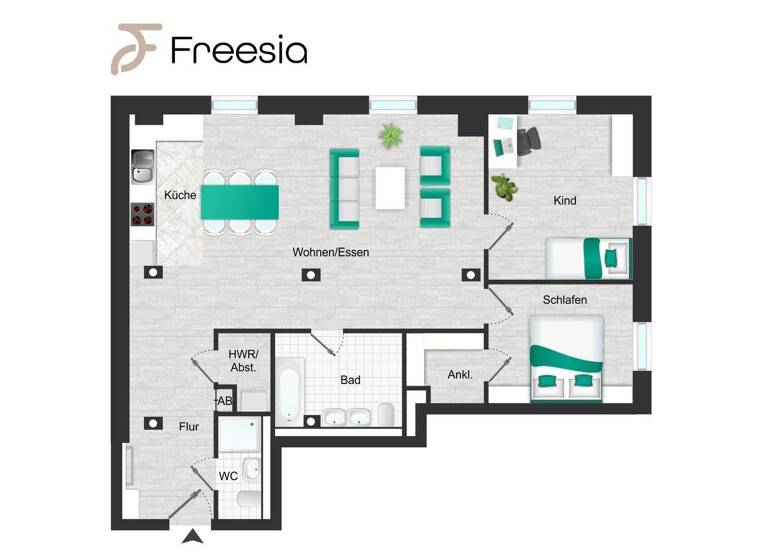 Wohnung zum Kauf 529.000 € 3 Zimmer 93 m² 1. Geschoss Innenstadt Lübeck 23552