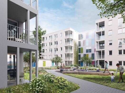 Wohnung zum Kauf - Erstbezug provisionsfrei 433.000 € 2 Zimmer 55 m² 1. Geschoss Haslach Freiburg 79115