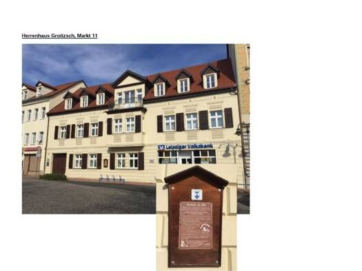 Wohnung zur Miete 750 € 4 Zimmer 115 m² 2. Geschoss Markt 11 Groitzsch 04539