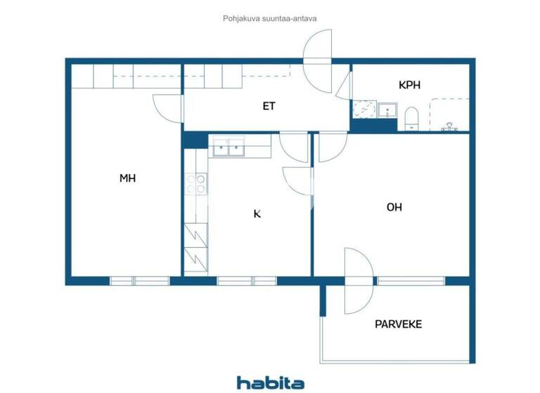 Studio zum Kauf 99.000 € 2 Zimmer 53,5 m² 2. Geschoss Pajalantie 37 Järvenpää 04410