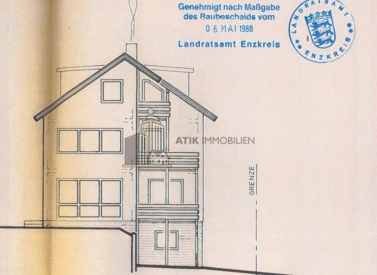 Mehrfamilienhaus zum Kauf 599.000 € 10 Zimmer 210 m² 394 m² Grundstück Ersingen Kämpfelbach 75236