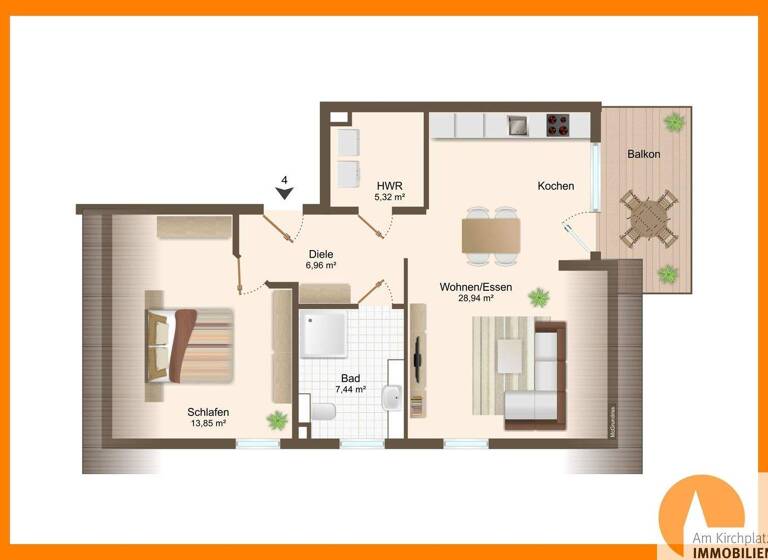 Wohnung zum Kauf provisionsfrei 291.500 € 2 Zimmer 67 m² EG Halle Halle (Westfalen) 33790