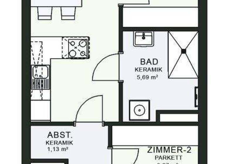 Wohnung zur Miete - Erstbezug 650 € 3 Zimmer 55,4 m² 5. Geschoss frei ab 01.06.2026 Fröhlichgasse 23-35 Jakomini Graz 8010