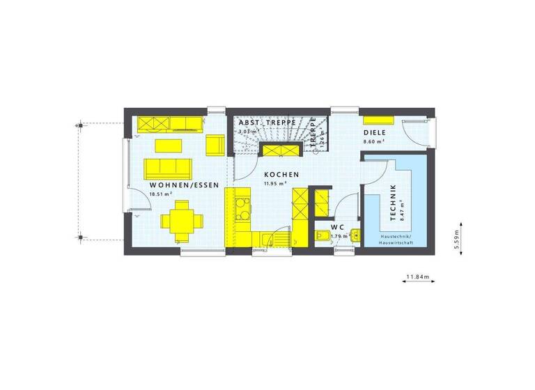 Einfamilienhaus zum Kauf provisionsfrei 817.497 € 3 Zimmer 108 m² 474 m² Grundstück Schweinheim Aschaffenburg 63743