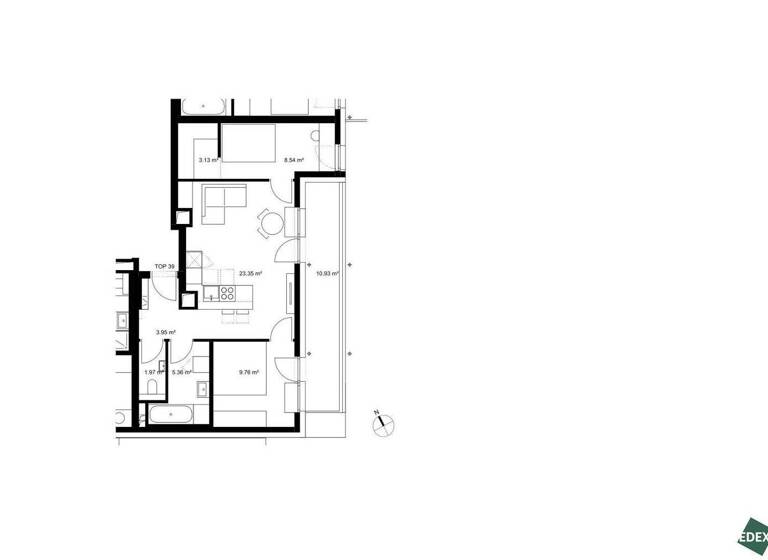 Terrassenwohnung zum Kauf - Erstbezug 364.400 € 3 Zimmer 56,1 m² 4. Geschoss Khekgasse Wien 1230