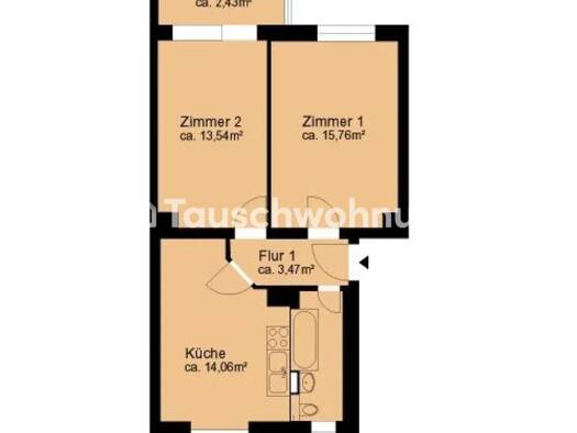 Wohnung zur Miete Tauschwohnung 450 € 2,5 Zimmer 53 m² Striesen-West Ortsamtsbereich Blasewitz 01309