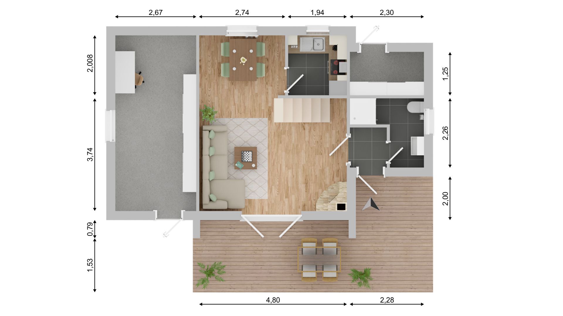 Haus zum Kauf 159.000 € 3 Zimmer 27,3 m²<br/>Wohnfläche 647 m²<br/>Grundstück Wrohm 25799