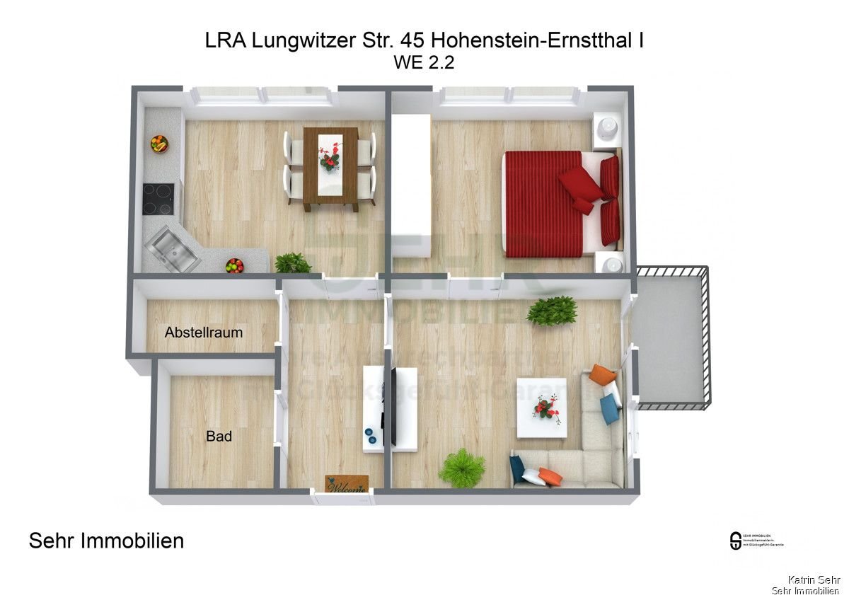 Wohnung zur Miete 394,24 € 2 Zimmer 49,3 m²<br/>Wohnfläche 2.<br/>Geschoss 01.12.2024<br/>Verfügbarkeit Lungwitzer Str. 45 Hohenstein-Ernstthal Hohenstein-Ernstthal 09337