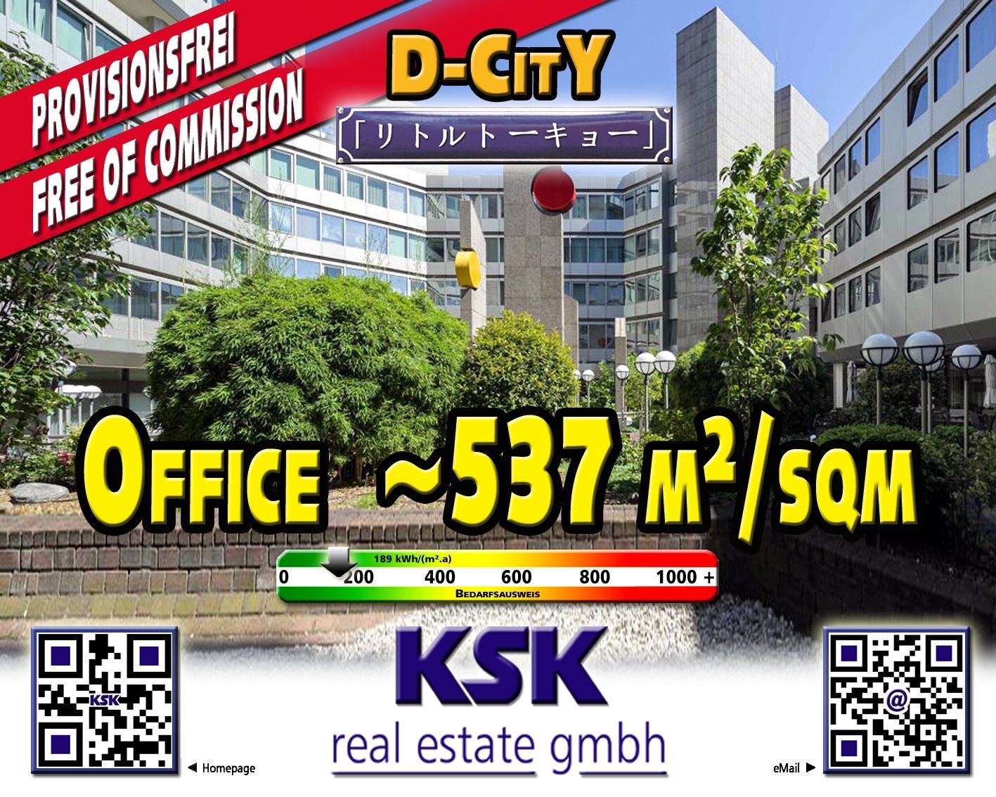 Bürofläche zur Miete provisionsfrei 19,50 € 537 m²<br/>Bürofläche von 537 m² bis 2.477 m²<br/>Teilbarkeit Stadtmitte Düsseldorf 40210