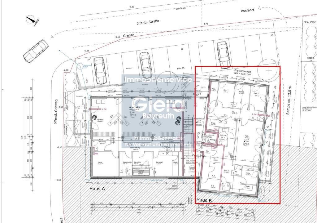 Büro-/Praxisfläche zum Kauf 343.400 € Fehringerplatz 5 Heinersreuth Heinersreuth 95500