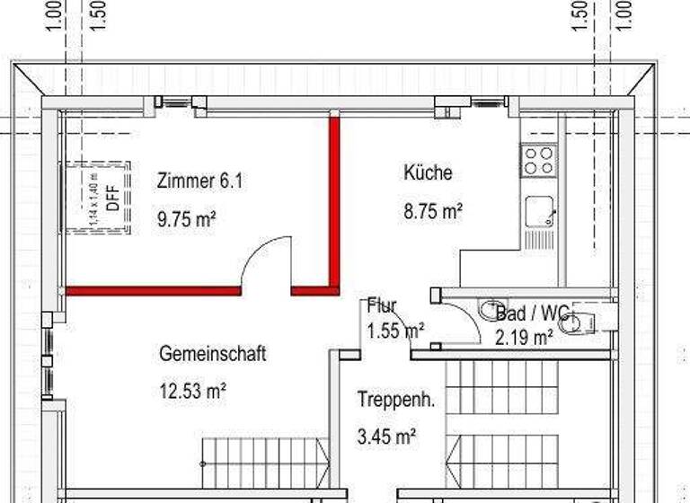 Wohnung zur Miete 1.200 € 4 Zimmer 75 m² 4. Geschoss Wangen Stuttgart / Wangen 70327