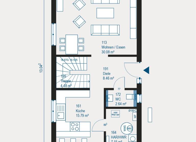 Haus zum Kauf 399.800 € 4 Zimmer 119 m² 415 m² Grundstück Mitte Velbert 42555