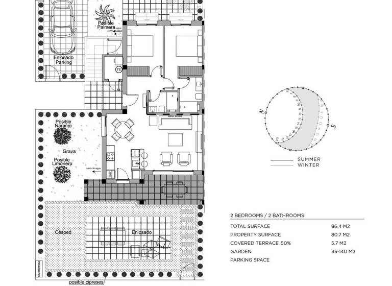 Penthouse zum Kauf - Erstbezug provisionsfrei 310.000 € 3 Zimmer 86 m² 1. Geschoss Quesada 03170