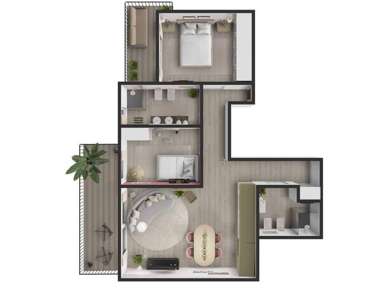 Wohnung zum Kauf 407.000 € 3 Zimmer 98 m² 2. Geschoss Montan 39040