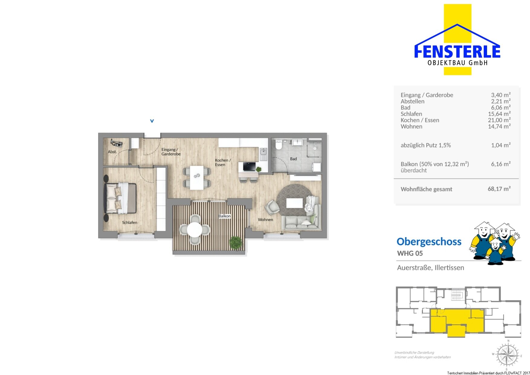 Wohnung zum Kauf provisionsfrei 380.000 € 2,5 Zimmer 68,2 m²<br/>Wohnfläche Illertissen Illertissen 89257