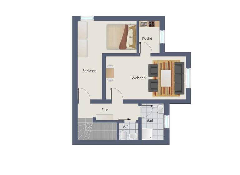 Wohnung zur Miete 710 € 2 Zimmer 63 m² frei ab sofort Kaufering 86916