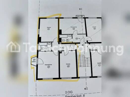Wohnung zur Miete Tauschwohnung 950 € 3 Zimmer 59 m² 2. Geschoss Riehl Köln 50735