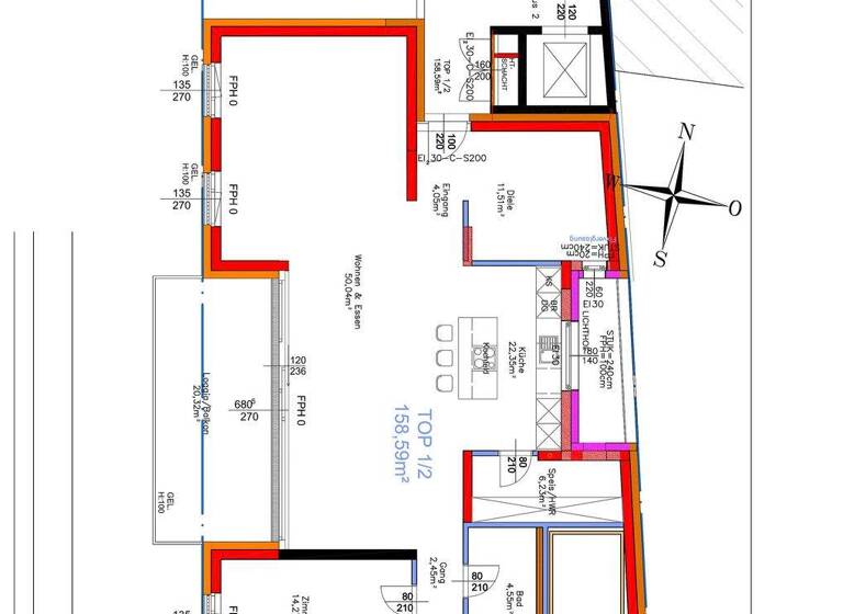 Wohnung zum Kauf - Erstbezug 1.043.600 € 3 Zimmer 158,6 m² Tulln an der Donau 3430