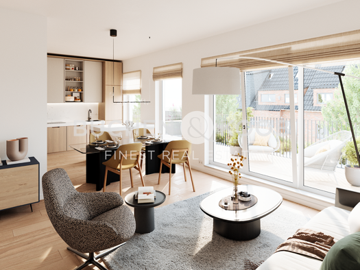 Wohnung zum Kauf - Neubau 1.620.000 € 4 Zimmer 136 m² 1. Geschoss Winterhude Hamburg 22301