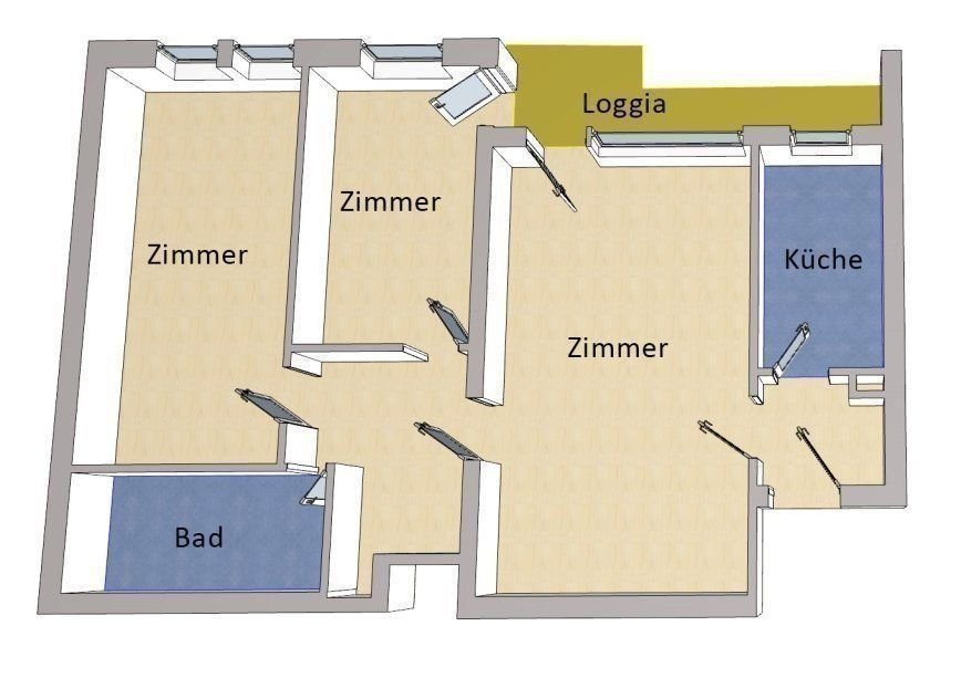 Wohnung zum Kauf 320.000 € 3 Zimmer 78 m²<br/>Wohnfläche ab sofort<br/>Verfügbarkeit Schöneberg Berlin 12157