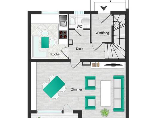 Reihenmittelhaus zum Kauf 4 Zimmer 117 m² 337 m² Grundstück Teising 84576