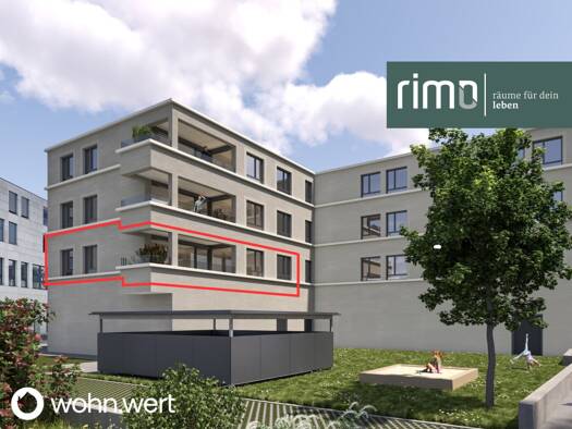 Terrassenwohnung zur Miete - Erstbezug 1.534 € 4 Zimmer 88,9 m² 1. Geschoss Wichnergasse 1a Feldkirch 6800