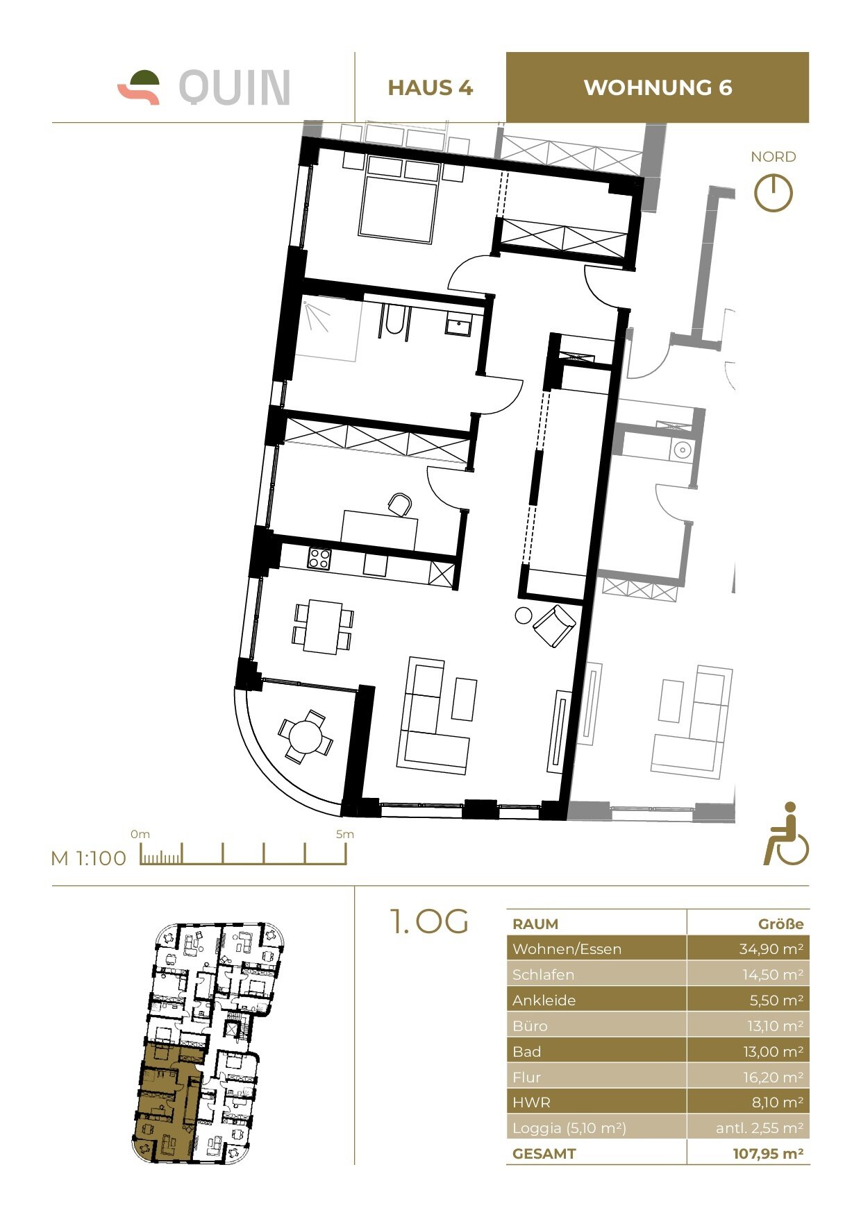 Wohnung zum Kauf provisionsfrei 488.716 € 3,5 Zimmer 108,2 m²<br/>Wohnfläche 1.<br/>Geschoss Sehnde Sehnde 31319