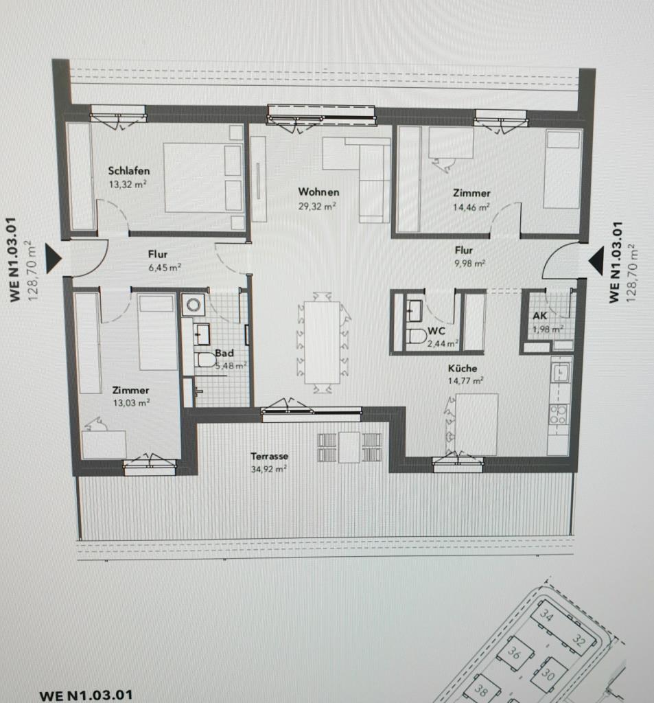 Wohnung zur Miete 2.188 € 4 Zimmer 128,7 m²<br/>Wohnfläche 4.<br/>Geschoss ab sofort<br/>Verfügbarkeit Kladow Berlin 14089