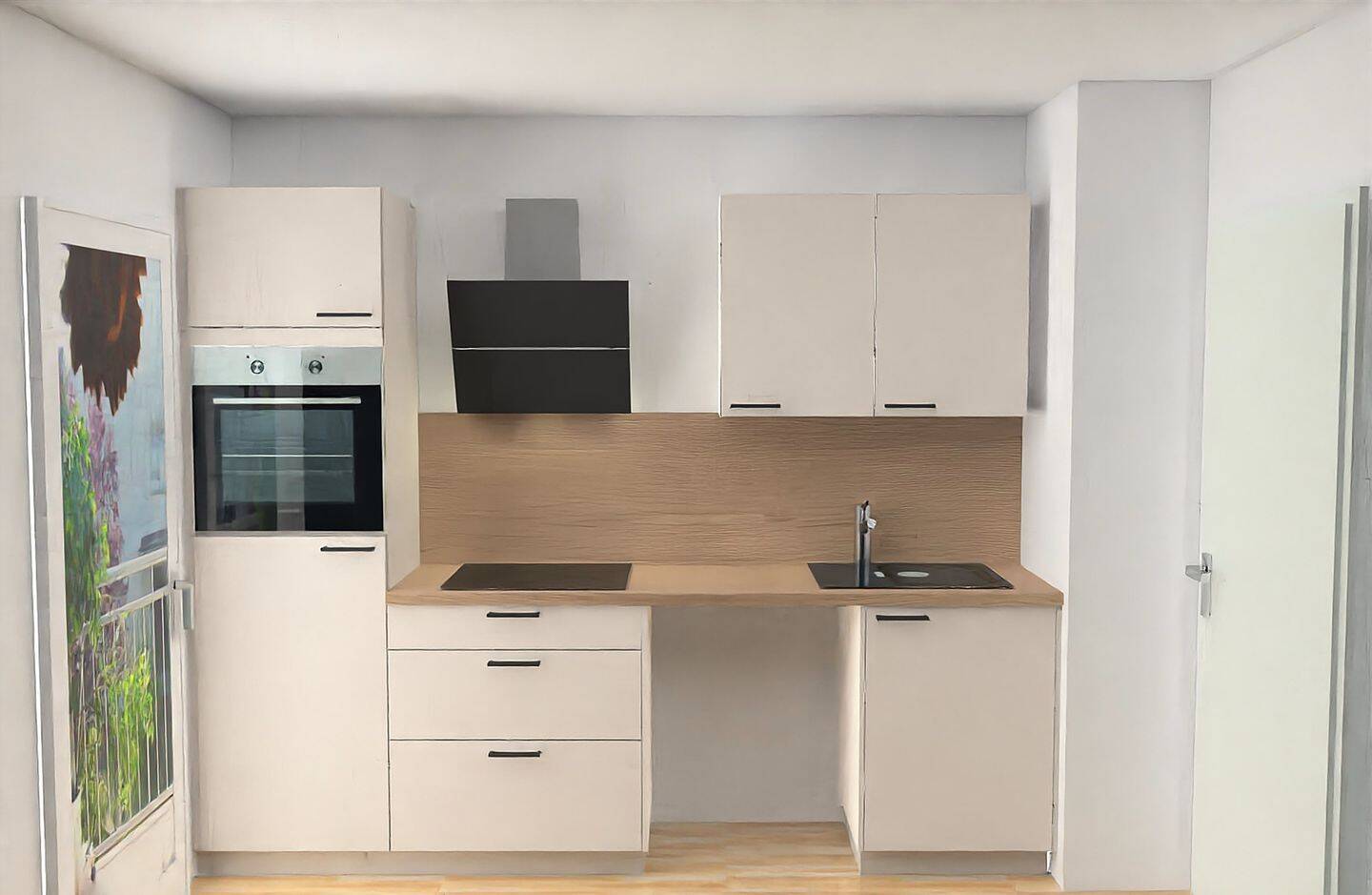 Stilvolle 1-Zimmer-Wohnung mit Terrasse und EBK – Wohnen am Stadtpark in zentraler Lage – Parkstraße 46, 90409 Nürnberg – Vorschaubild 7