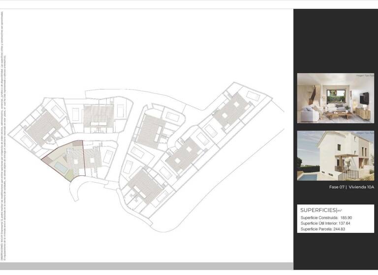 Doppelhaushälfte zum Kauf provisionsfrei 594.000 € 3 Zimmer 185 m² 244 m² Grundstück Benidorm
