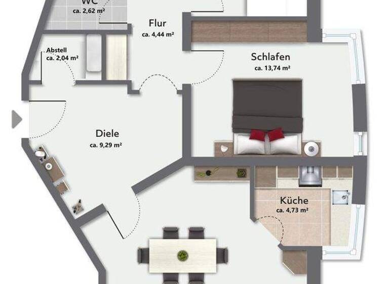 Wohnung zum Kauf 450.000 € 3 Zimmer 101 m² Prien Prien am Chiemsee 83209