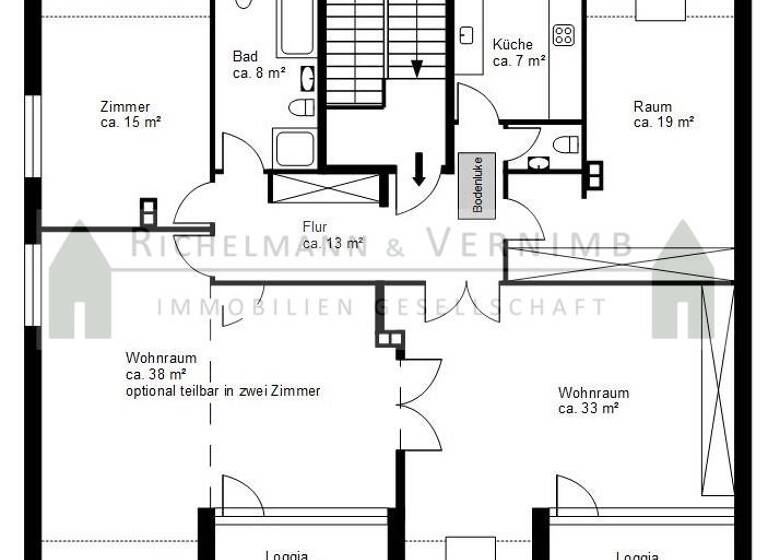 Wohnung zum Kauf 550.000 € 4 Zimmer 141 m² 2. Geschoss Rissen Hamburg 22559