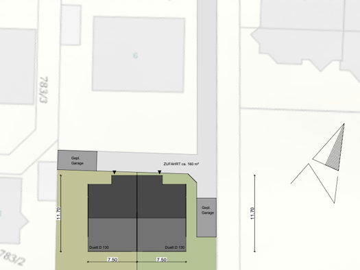 Grundstück zum Kauf provisionsfrei 178.000 € 321 m² Grundstück Häslach Walddorfhäslach 72141