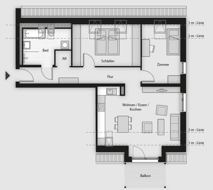 Wohnung zum Kauf 436.230 € 3 Zimmer 80,1 m²<br/>Wohnfläche 2.<br/>Geschoss St.-Franziskus-Straße 2 Eggolsheim Eggolsheim 91330